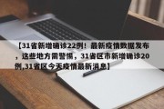 【31省新增确诊22例！最新疫情数据发布，这些地方需警惕，31省区市新增确诊20例,31省区今天疫情最新消息】