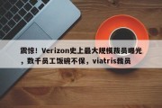 震惊！Verizon史上最大规模裁员曝光，数千员工饭碗不保，viatris裁员