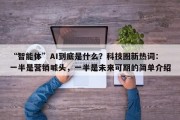 “智能体”AI到底是什么？科技圈新热词：一半是营销噱头，一半是未来可期的简单介绍