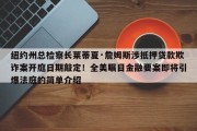 纽约州总检察长莱蒂夏·詹姆斯涉抵押贷款欺诈案开庭日期敲定！全美瞩目金融要案即将引爆法庭的简单介绍