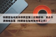 特朗普加州支持率跌至第二任期新低，民众不满情绪高涨（特朗普在加州支持率上升）