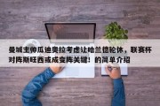 曼城主帅瓜迪奥拉考虑让哈兰德轮休，联赛杯对阵斯旺西或成变阵关键！的简单介绍