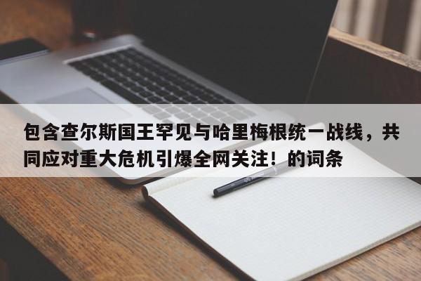 包含查尔斯国王罕见与哈里梅根统一战线,共同应对重大危机引爆全网关注!的词条