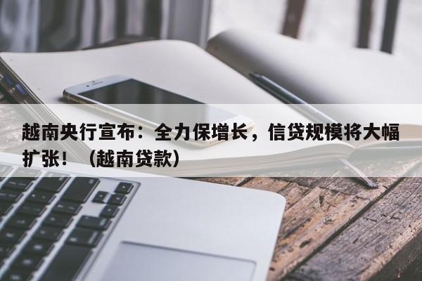 越南央行宣布:全力保增长,信贷规模将大幅扩张!(越南贷款)
