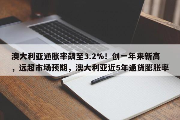 澳大利亚通胀率飙至3.2%!创一年来新高,远超市场预期,澳大利亚近5年通货膨胀率