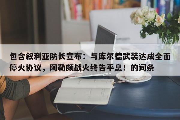包含叙利亚防长宣布:与库尔德武装达成全面停火协议,阿勒颇战火终告平息!的词条