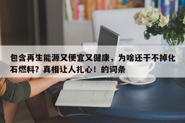 包含再生能源又便宜又健康,为啥还干不掉化石燃料?真相让人扎心!的词条