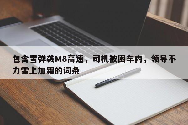包含雪弹袭M8高速,司机被困车内,领导不力雪上加霜的词条