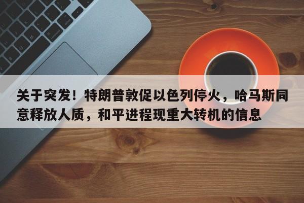关于突发!特朗普敦促以色列停火,哈马斯同意释放人质,和平进程现重大转机的信息