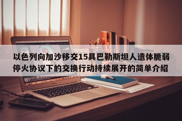 以色列向加沙移交15具巴勒斯坦人遗体脆弱停火协议下的交换行动持续展开的简单介绍