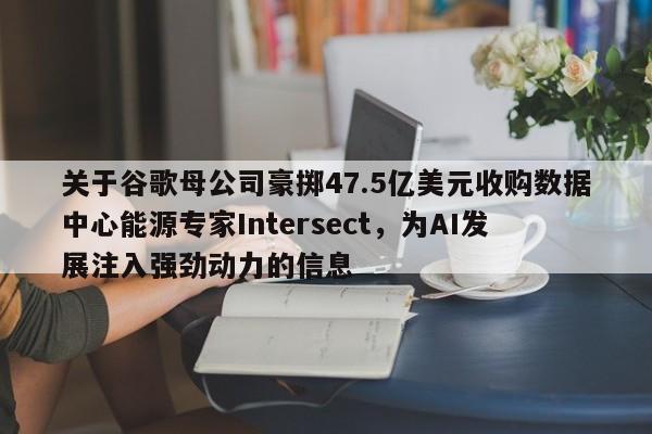 关于谷歌母公司豪掷47.5亿美元收购数据中心能源专家Intersect,为AI发展注入强劲动力的信息