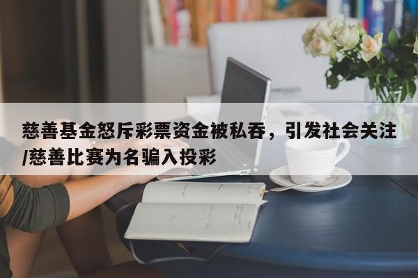 慈善基金怒斥彩票资金被私吞,引发社会关注/慈善比赛为名骗入投彩