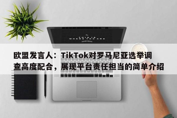 欧盟发言人:TikTok对罗马尼亚选举调查高度配合,展现平台责任担当的简单介绍